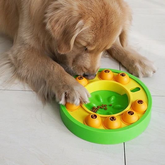 Dog Puzzle Feeder | Interactive Slow Eating Bowl | IQ Booster