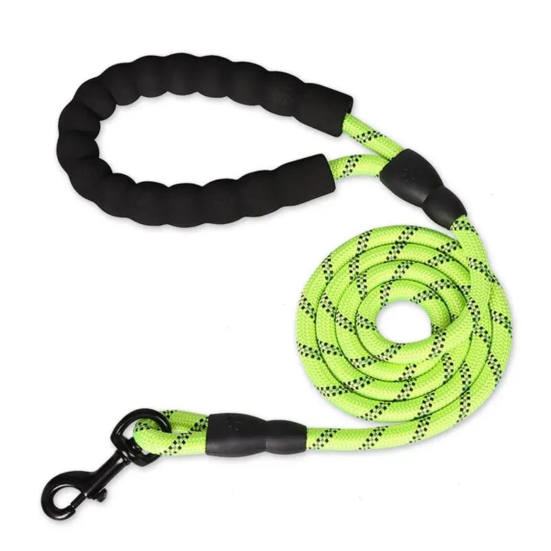 Reflective Heavy-Duty Dog Leash – Padded Handle Comfort