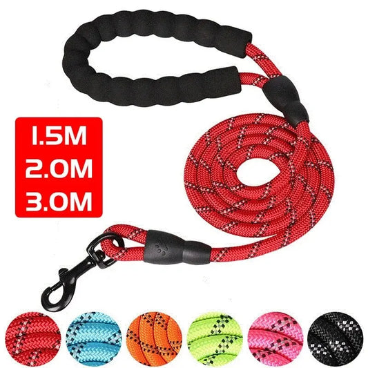 Reflective Heavy-Duty Dog Leash – Padded Handle Comfort