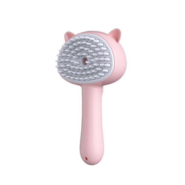 Rechargeable Mist Brush | Self-Cleaning Pet Grooming Tool