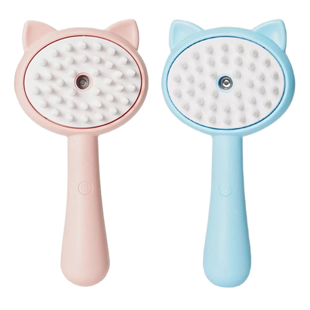 Rechargeable Mist Brush | Self-Cleaning Pet Grooming Tool